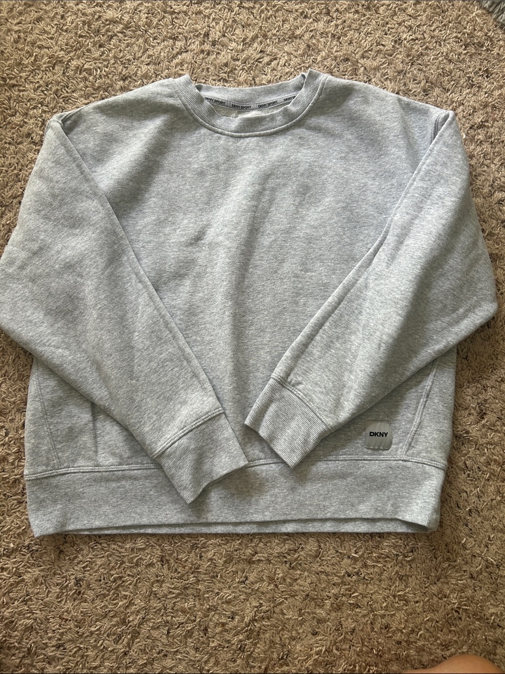 DKNY Men's Crewneck Sweatshirt in Heather Gray